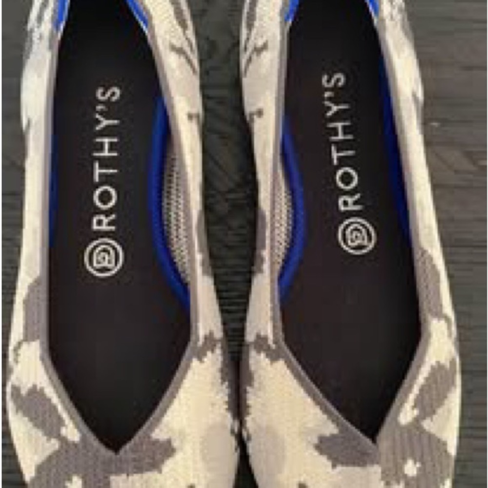 Rothy's Women's Ash Gray Camouflage Flats